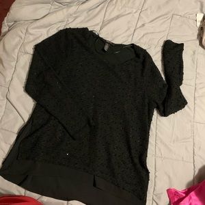 Style & Co. XL sequin long sleeve shirt